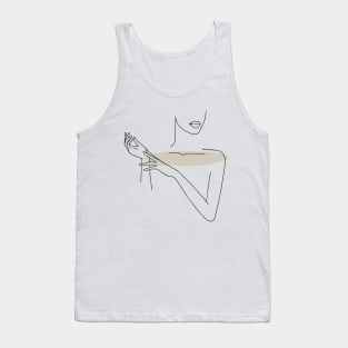 Women line art Tank Top